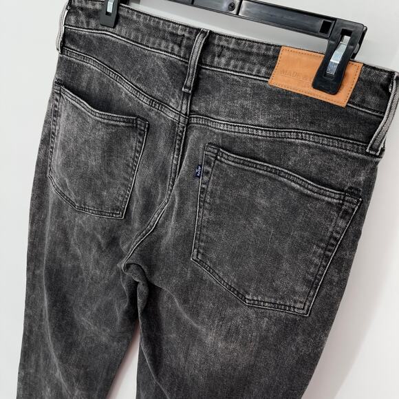 Levi's Made & Crafted Marker Tapered Black Acid Wash Cotton Blend Jeans Sz 26 - Picture 6 of 10